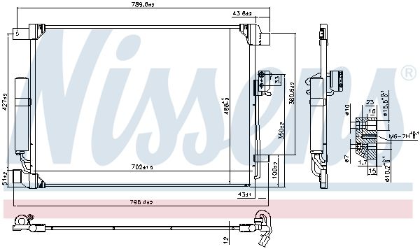 Nissens 940786 Радіатор кондиціонера First Fit