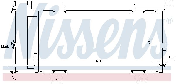Nissens 940794 Конденсатор, система кондиціонування повітря