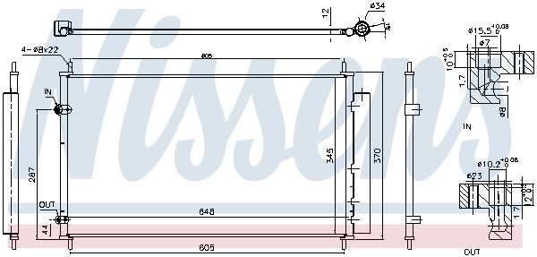 Nissens 940804 Радіатор кондиціонера