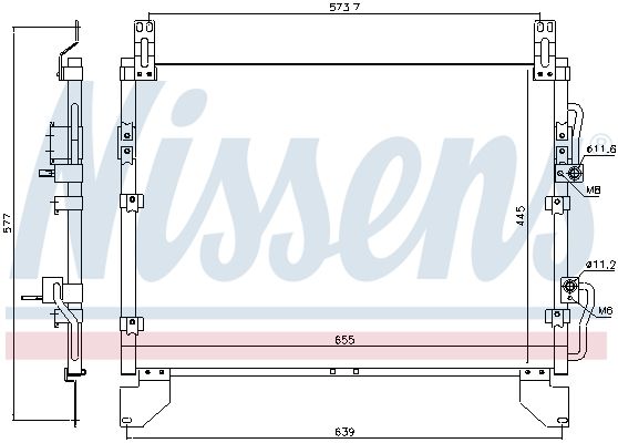 Nissens 940805 Радіатор кондиціонера