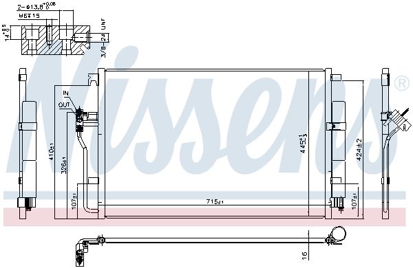 Nissens 940826 Радіатор кондиціонера First Fit