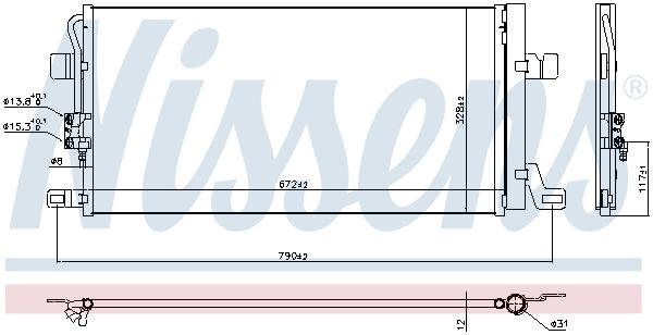 Nissens 940827 Радіатор кондиціонера