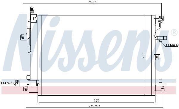 Nissens 940830 Конденсатор, система кондиціонування повітря