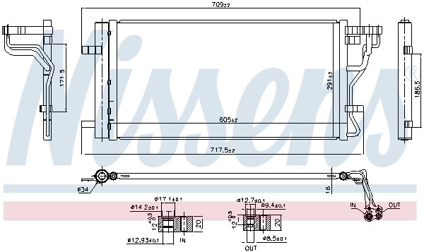 Nissens 940831 Радіатор кондиціонера First Fit