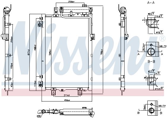Nissens 940833 Радіатор кондиціонера First Fit