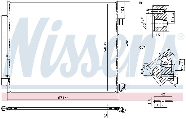 Nissens 940852 Радіатор кондиціонера First Fit