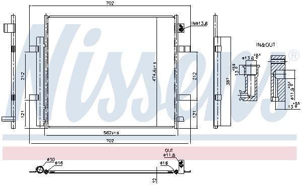 Nissens 940893 Радіатор кондиціонера First Fit