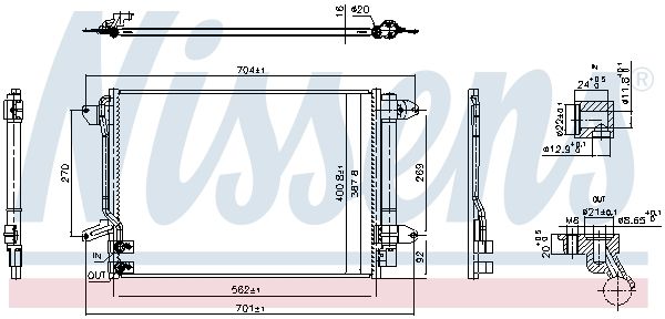 Nissens 940907 Радіатор кондиціонера First Fit