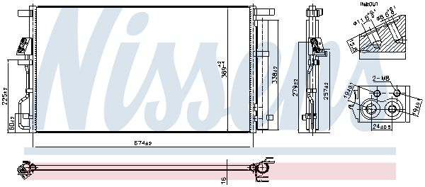 Nissens 940922 Радіатор кондиціонера First Fit