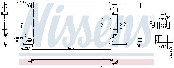 Nissens 940926 Конденсатор, система кондиціонування повітря