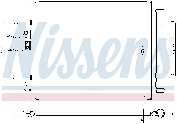 Nissens 940931 Конденсатор, система кондиціонування повітря