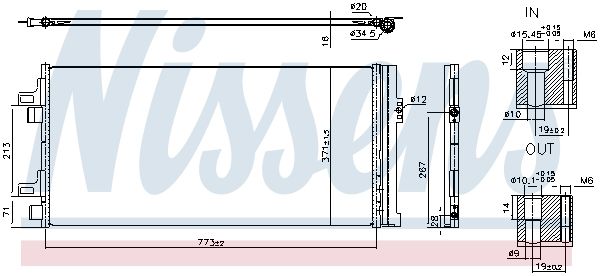 Nissens 940962 Конденсатор, система кондиціонування повітря