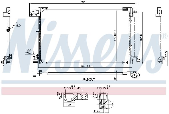 Nissens 940976 Радіатор кондиціонера First Fit