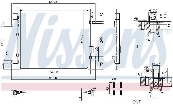 Nissens 941028 Радіатор кондиціонера