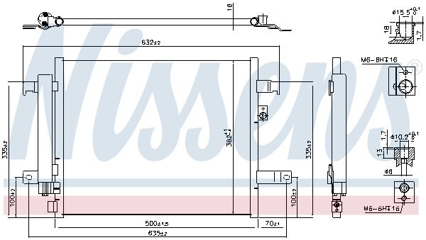 Nissens 941044 Радіатор кондиціонера First Fit