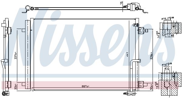 Nissens 941050 Радіатор кондиціонера First Fit