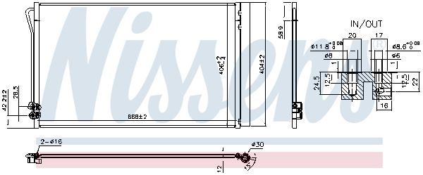 Nissens 941054 Радіатор кондиціонера First Fit