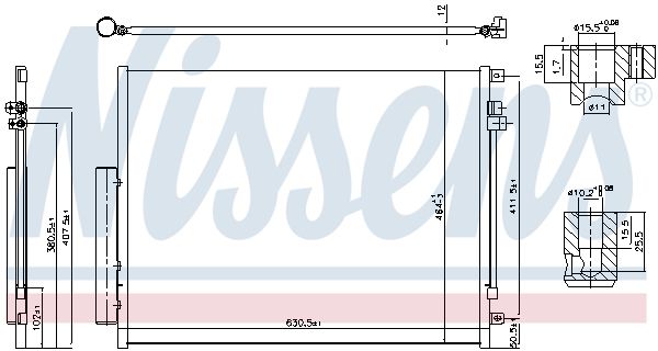 Nissens 941065 Конденсатор, система кондиціонування повітря