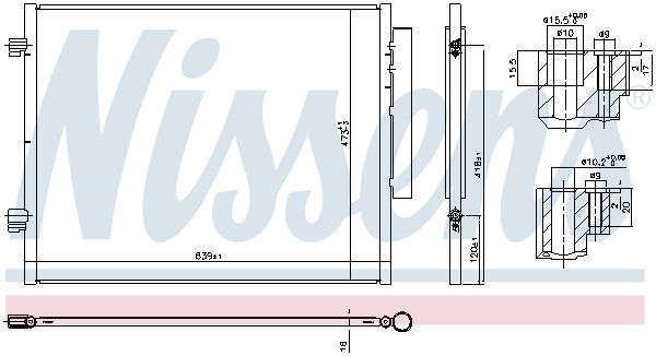 Nissens 941066 Радіатор кондиціонера First Fit