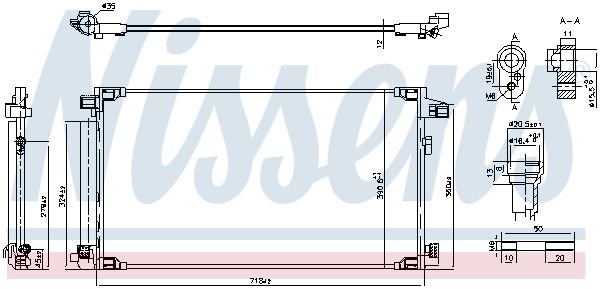 Nissens 941071 Радіатор кондиціонера First Fit