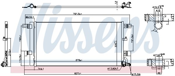 Nissens 941076 Радіатор кондиціонера