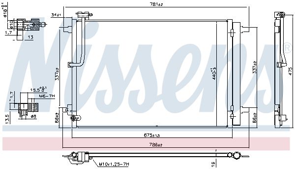 Nissens 941077 Радіатор кондиціонера First Fit