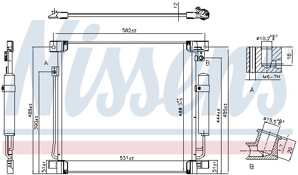 Nissens 941078 Радіатор кондиціонера First Fit