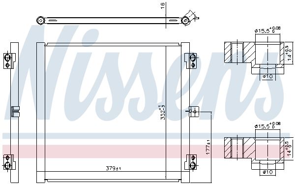 Nissens 941079 Радіатор кондиціонера First Fit