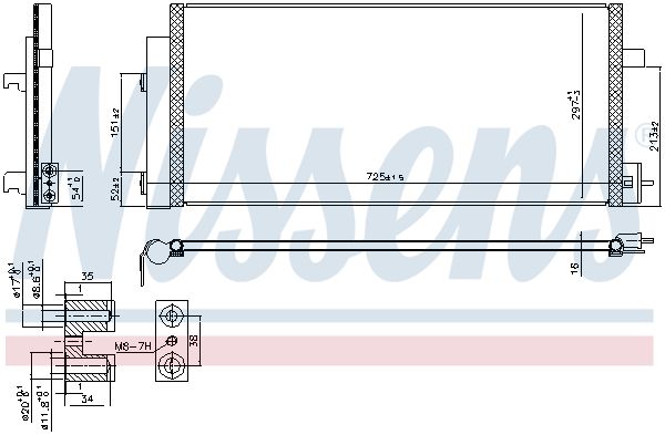 Nissens 941086 Радіатор кондиціонера