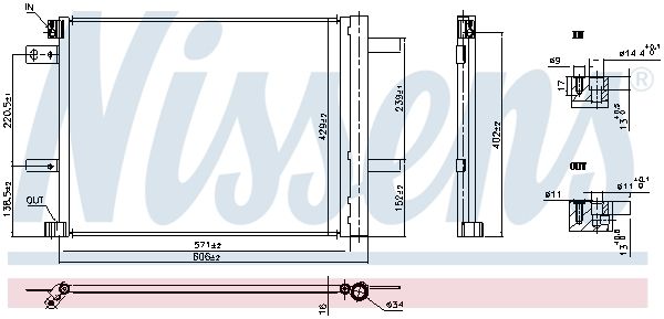 Nissens 941090 Радіатор кондиціонера First Fit