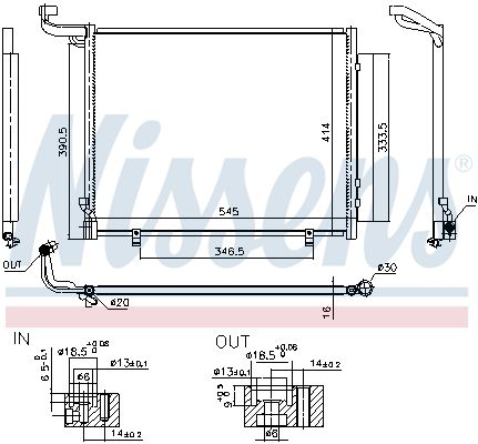 Nissens 941093 Радіатор кондиціонера First Fit