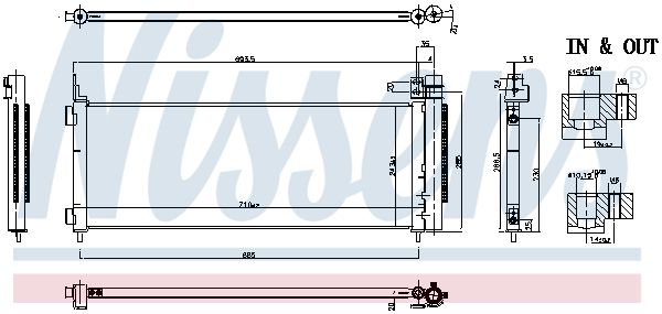 Nissens 941179 Радіатор кондиціонера First Fit
