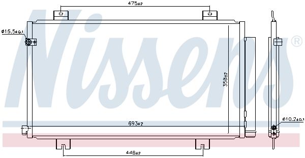 Nissens 941180 Радіатор кондиціонера First Fit