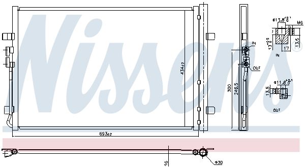 Nissens 941183 Радіатор кондиціонера First Fit