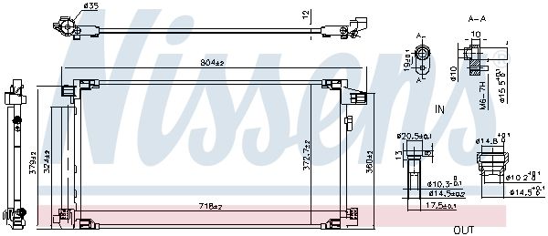 Nissens 941190 Конденсатор, система кондиціонування повітря