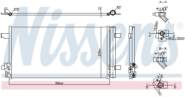 Nissens 941193 Радіатор кондиціонера First Fit