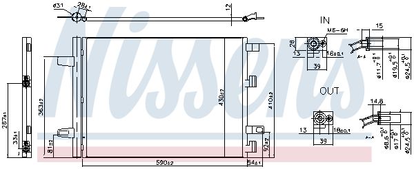 Nissens 941194 Радіатор кондиціонера First Fit