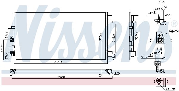 Nissens 941206 Радіатор кондиціонера First Fit
