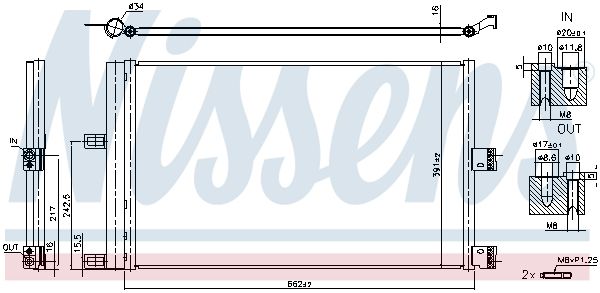 Nissens 941210 Радіатор кондиціонера First Fit