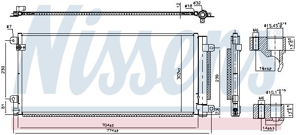 Nissens 941224 Конденсатор, система кондиціонування повітря