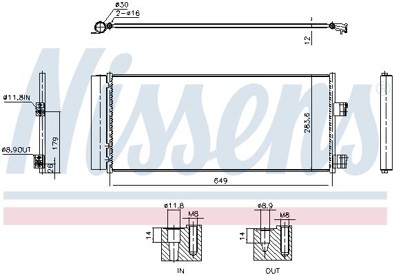 Nissens 941237 Конденсатор, система кондиціонування повітря