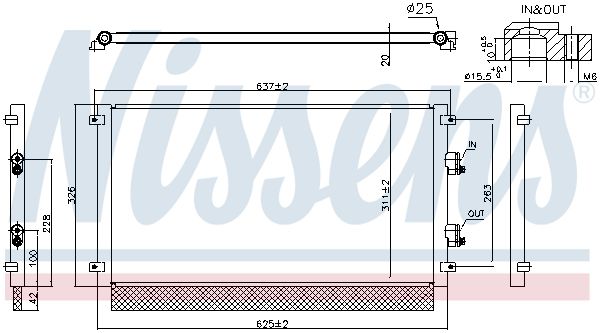 Nissens 941294 Конденсатор, система кондиціонування повітря