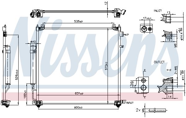 Nissens 941295 Конденсатор, система кондиціонування повітря