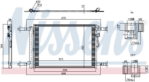 Nissens 941381 Радіатор кондиціонера