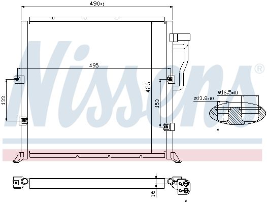 Nissens 94157 Радіатор кондиціонера First Fit