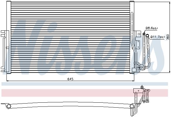 Nissens 94234 Радіатор кондиціонера