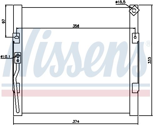 Nissens 94289 Конденсатор, система кондиціонування повітря