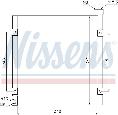 Nissens 94290 Радіатор кондиціонера First Fit