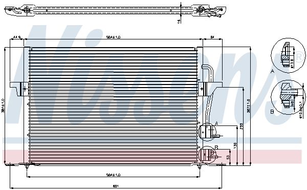 Nissens 94308 Радіатор кондиціонера