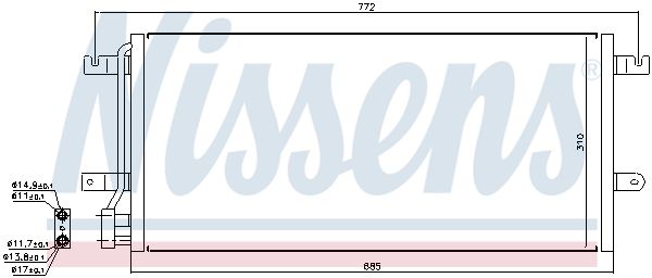 Nissens 94524 Радіатор кондиціонера